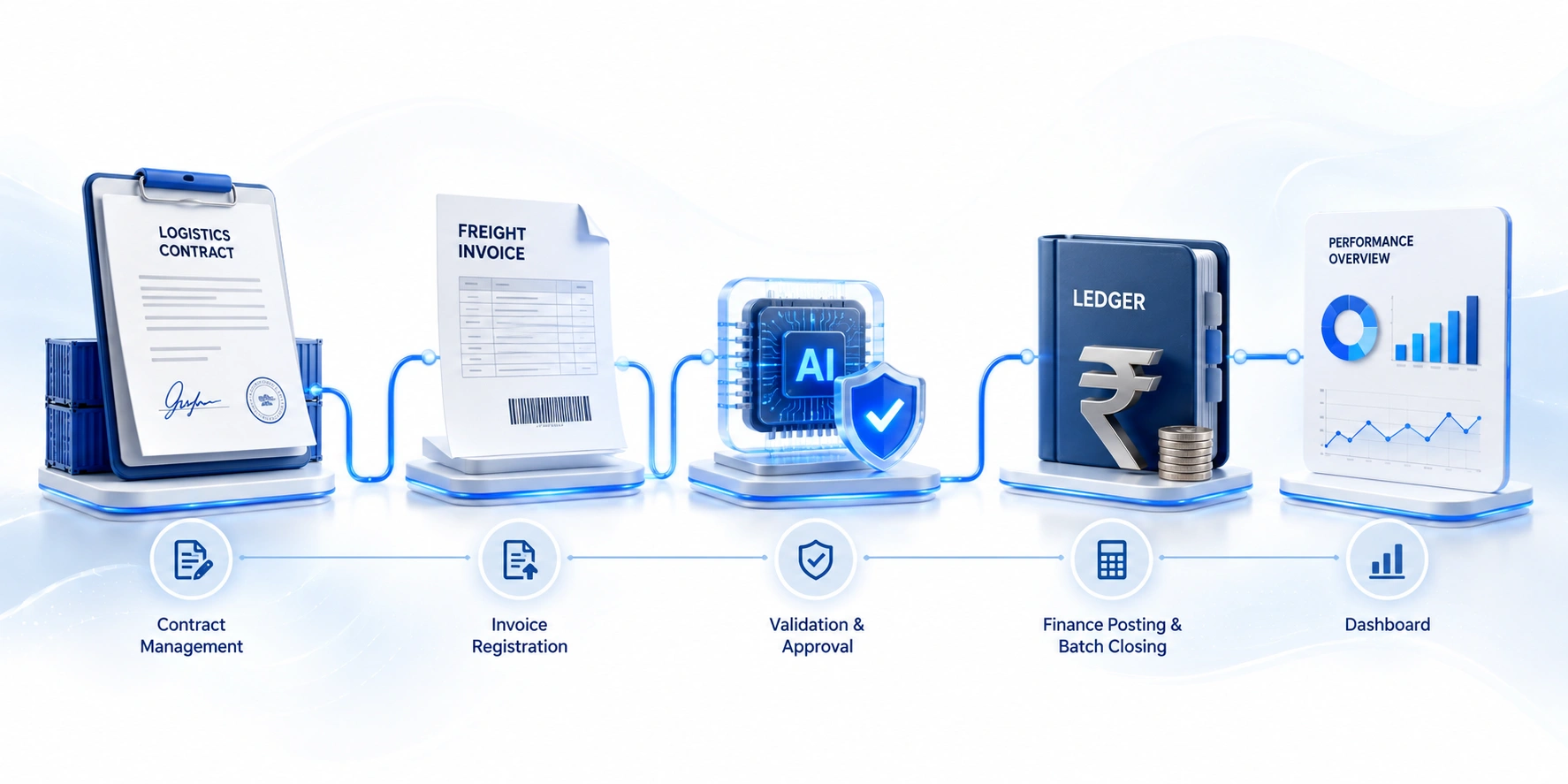 Freight verification process dashboard workflow