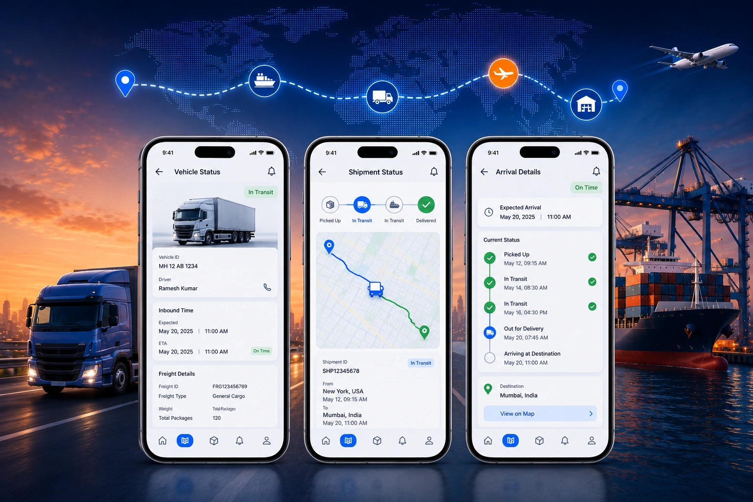 AI-Powered Shipment Tracking Software Dashboard